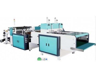DX500*2熱封熱切背心袋制袋機